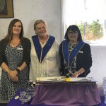 Carol Crawford-Kerr, Rev Sue Welsh and Lorraine Letet President of VSU