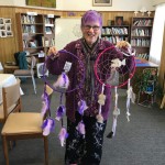 Pat Yomanson workshop teacher on how to make Dream Catchers